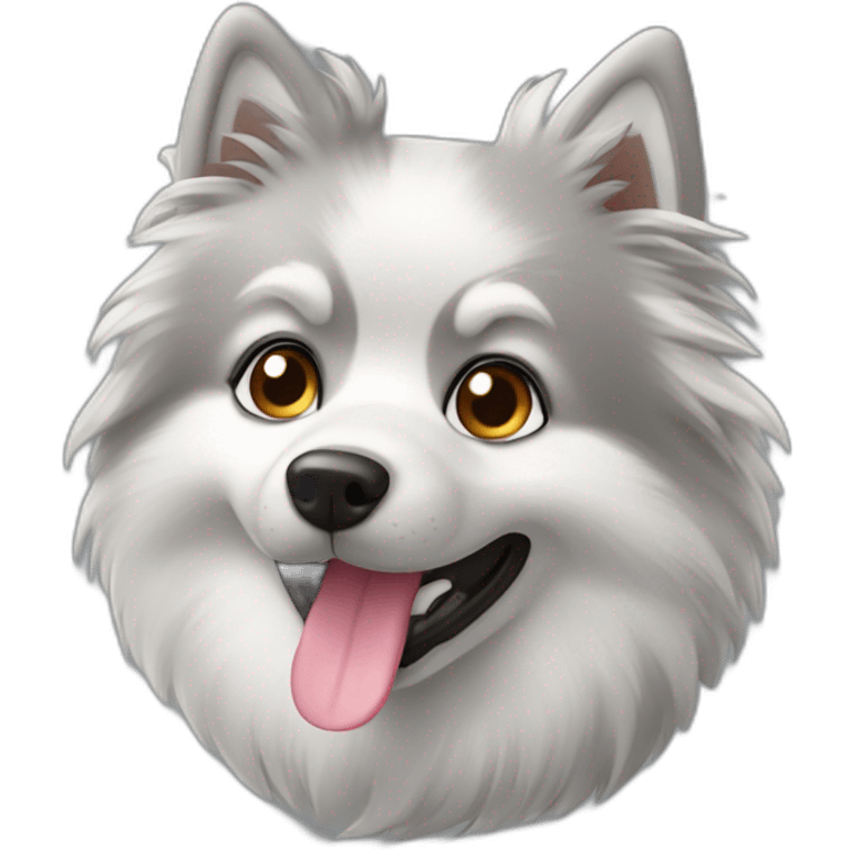 Gray spitz in hudi emoji