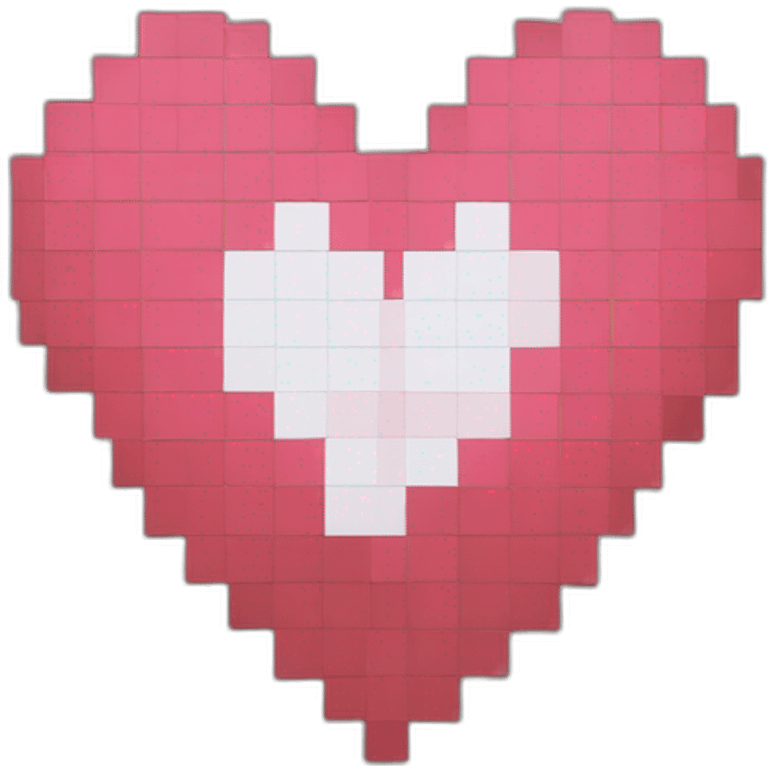 pixelated heart emoji