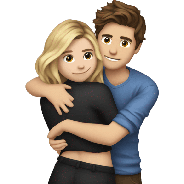 Emoji Chloe grace moretz hugging elrubiusomg emoji