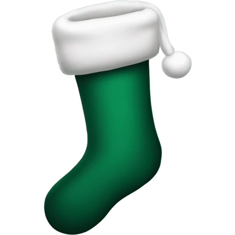 Dark green stocking emoji