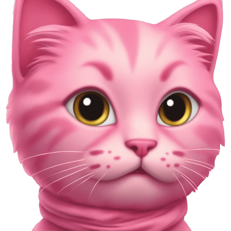 Pink kitty a pink Ben sick ￼￼￼ emoji