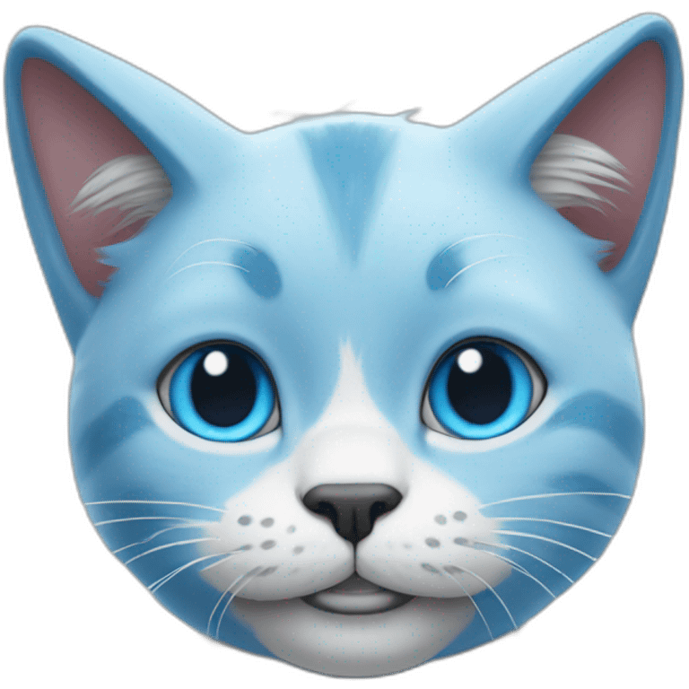 blue smurf cat emoji