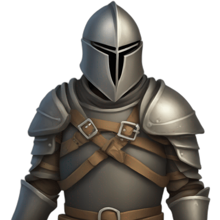 medieval Bounty Hunter, torso, looking away from camera emoji