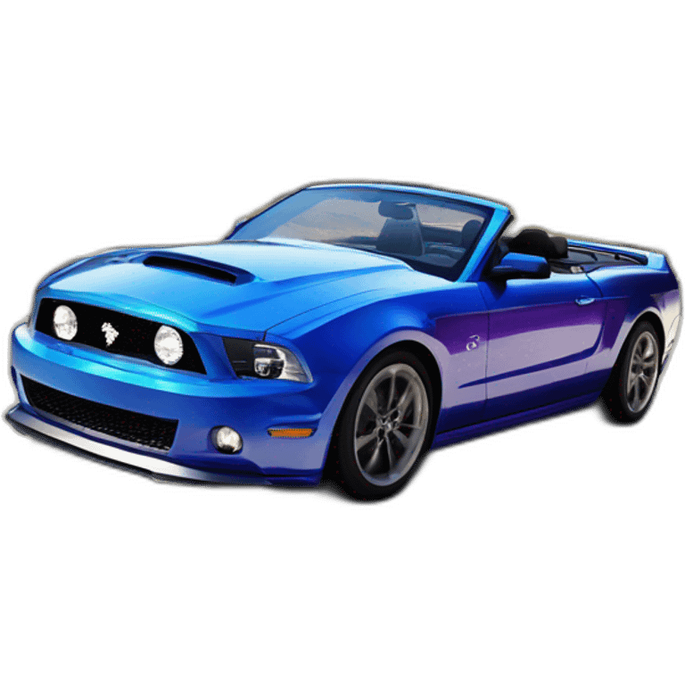 Mustangs gt 2010 décapotable blue Mix with purple emoji