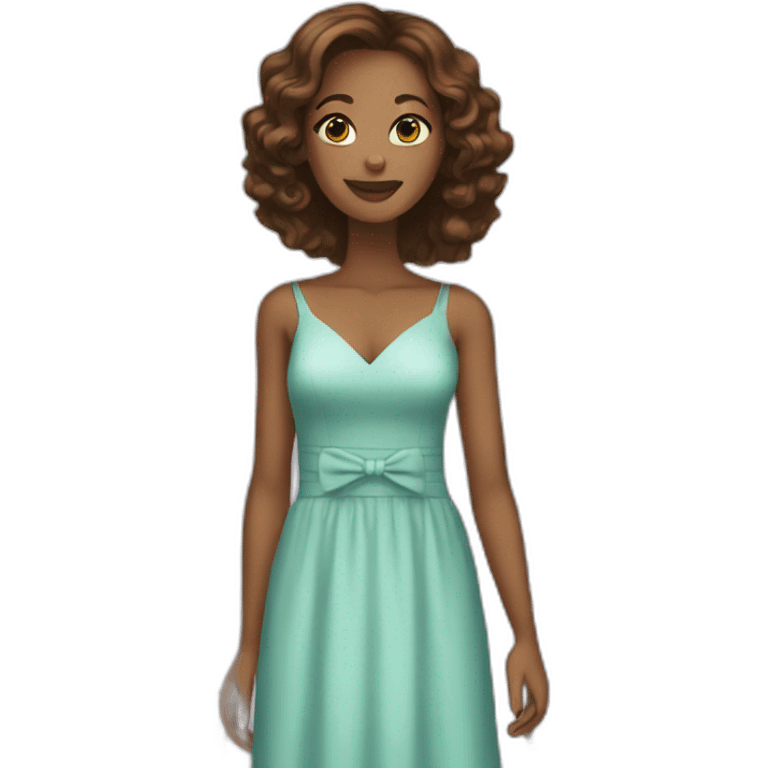 Natalie but she’s wearing a dress emoji