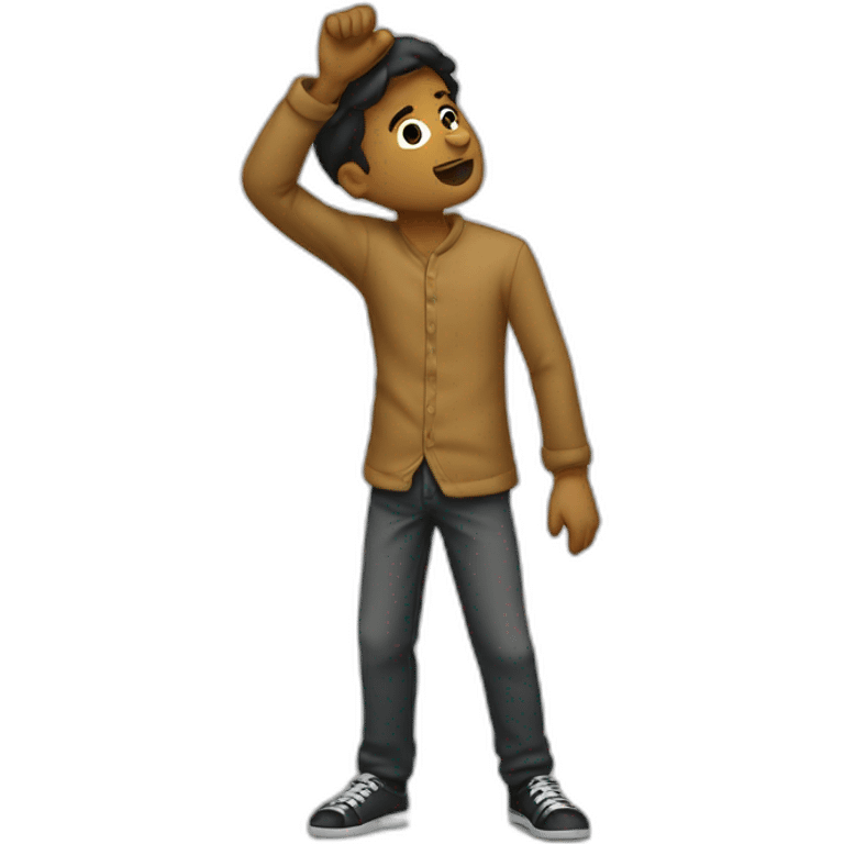 Homme qui dab emoji