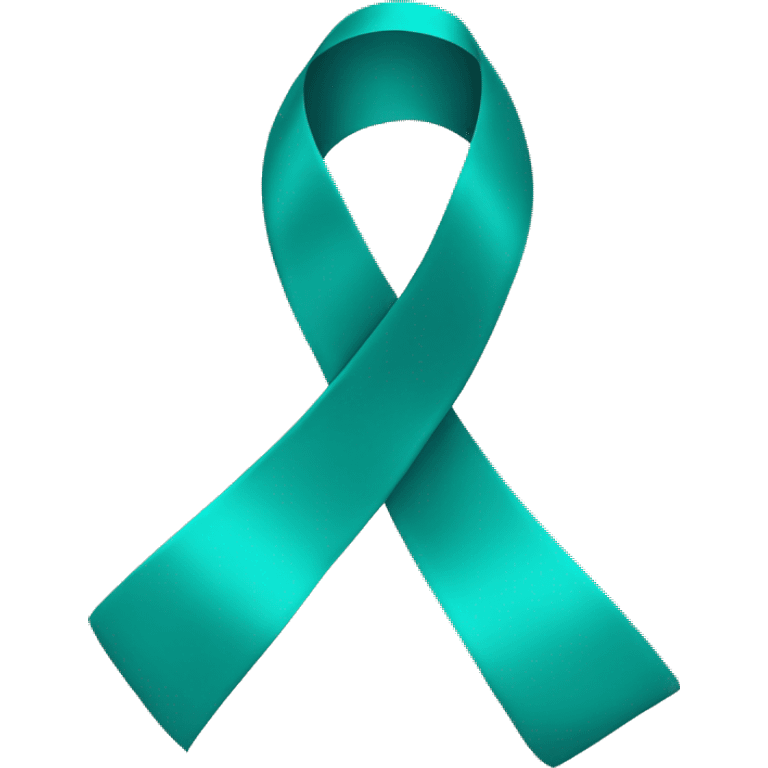 teal ribbon emoji