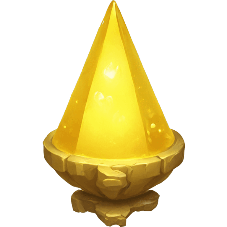 a glowing pure yellow magical artifact emoji