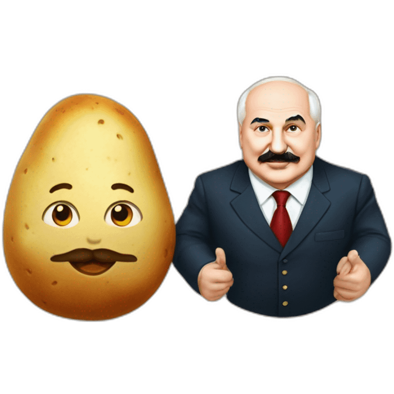 Lukashenko and potato emoji