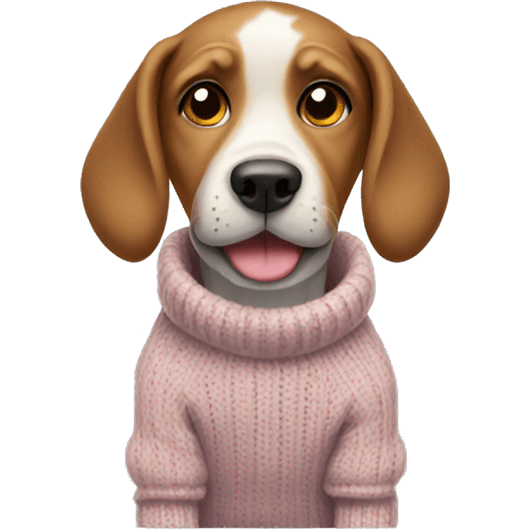 dog wearing sweater emoji