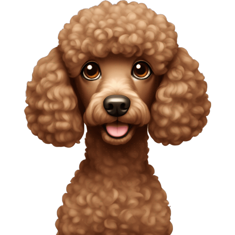 Poodle brown emoji