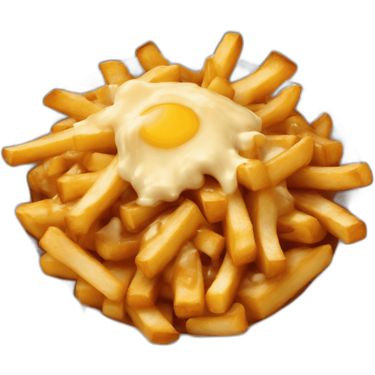 Poutine sur une fusée  emoji