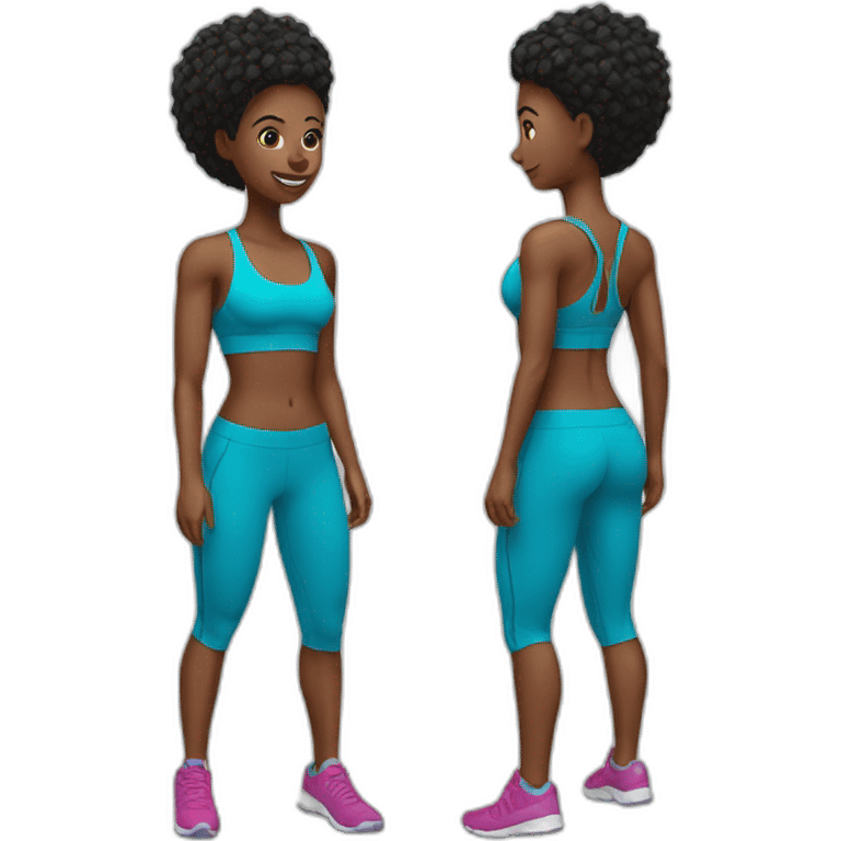 woman fitness emoji