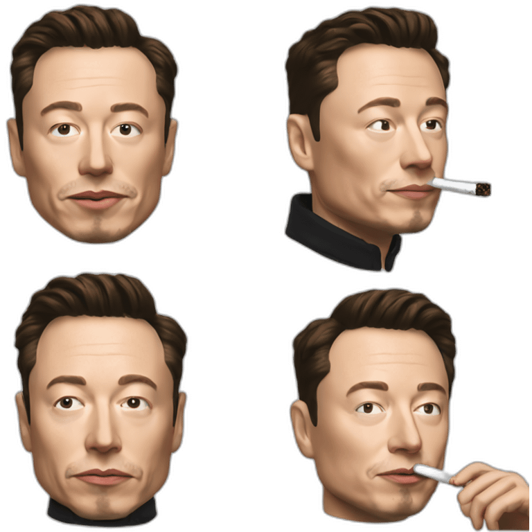 elon musk smoking weed emoji