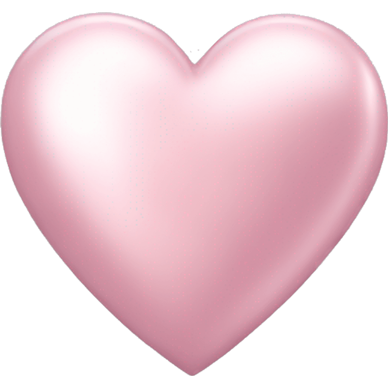 light pink metallic heart emoji