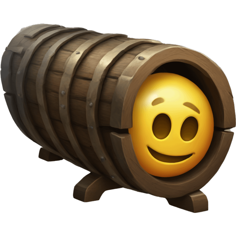 pirate canon with canon balls emoji