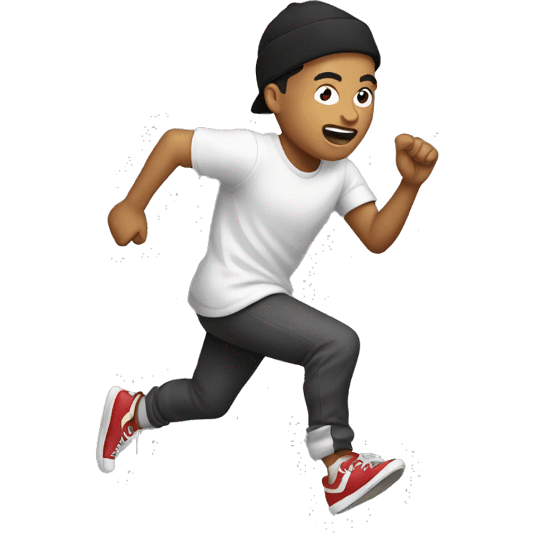 filipino-rapper running emoji