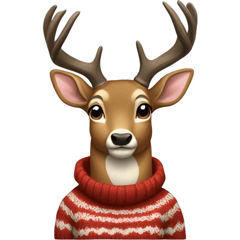 buck wearing a sweater emoji