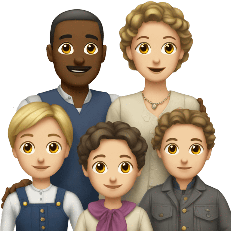 french-russian family emoji