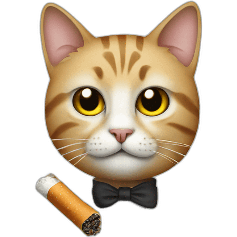 A cat insid no smoking emoji