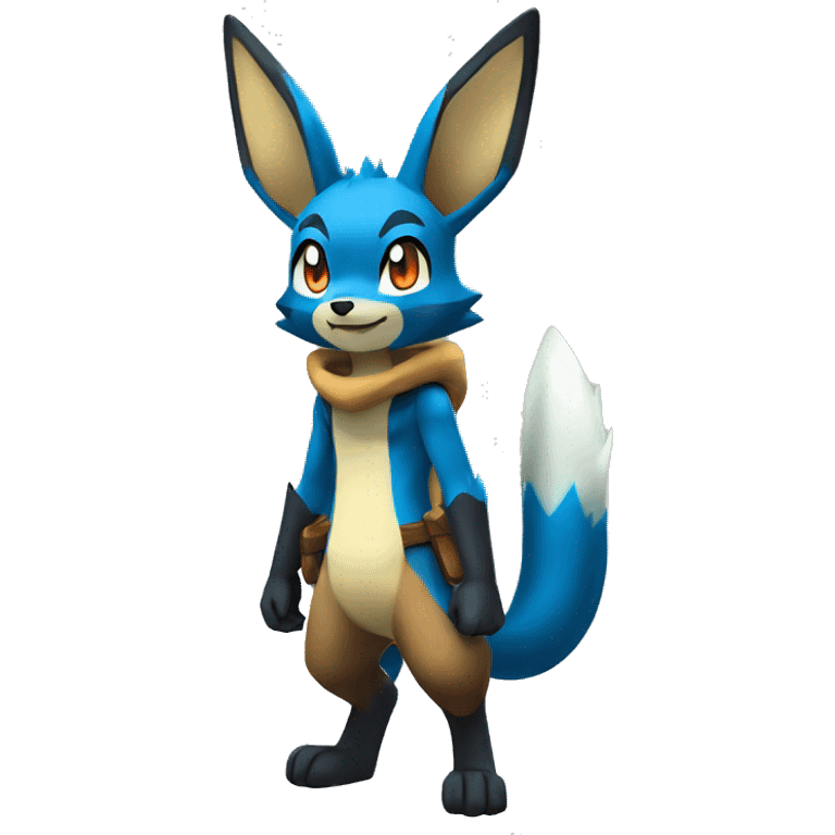 Lucario-Eevee full body emoji