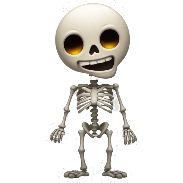 a skeleton shrugging emote emoji