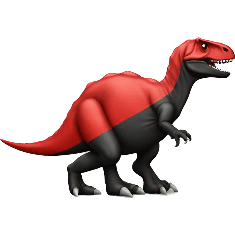 Dinosaur with a Albanian flag emoji