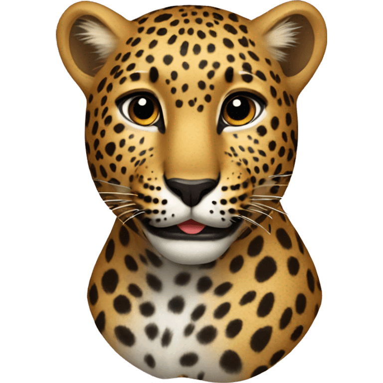 Leopard heart emoji