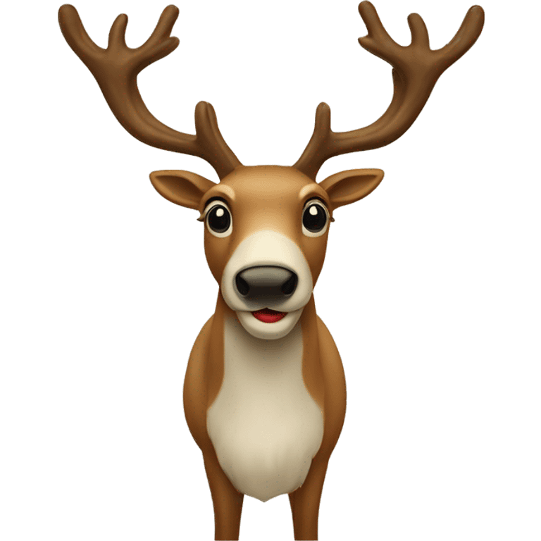 Vintage reindeer  emoji