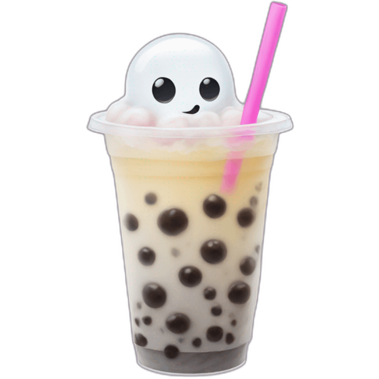 ghost bubble tea emoji