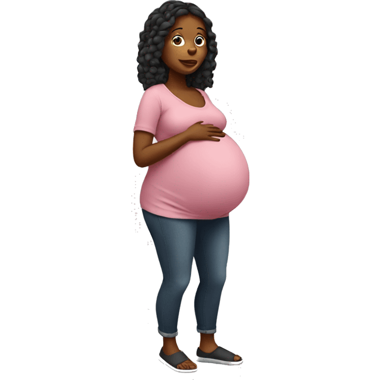 Pregnant lady emoji