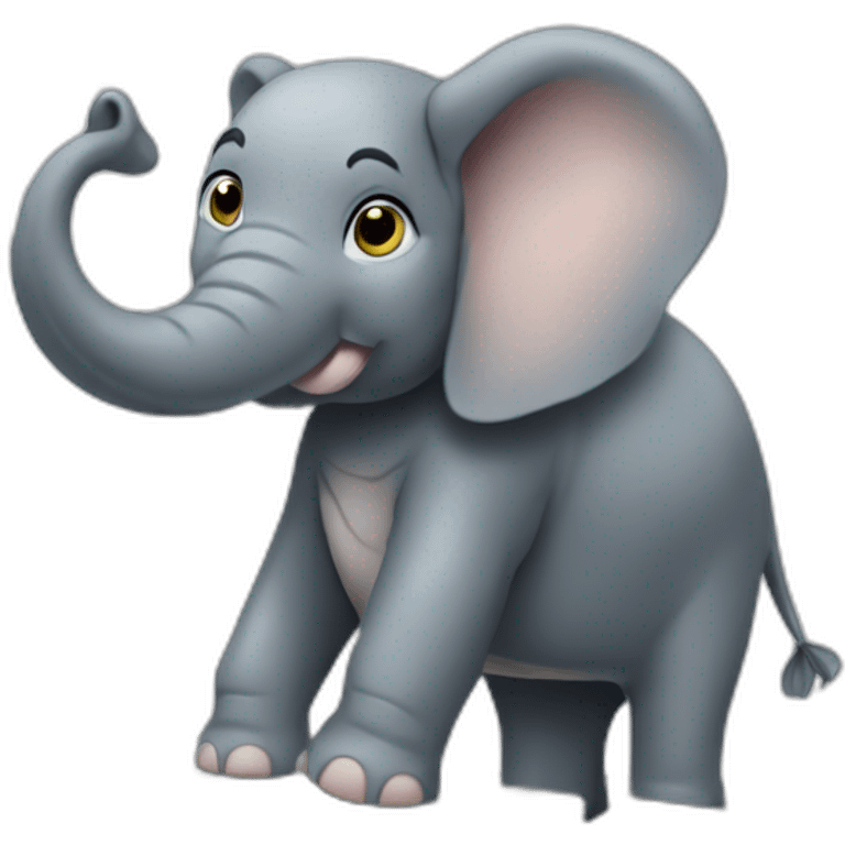 Éléphant qui fait du piano emoji