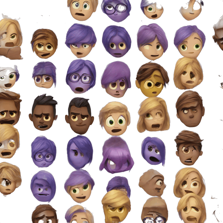 Anxiety in Inside Out 2 emoji