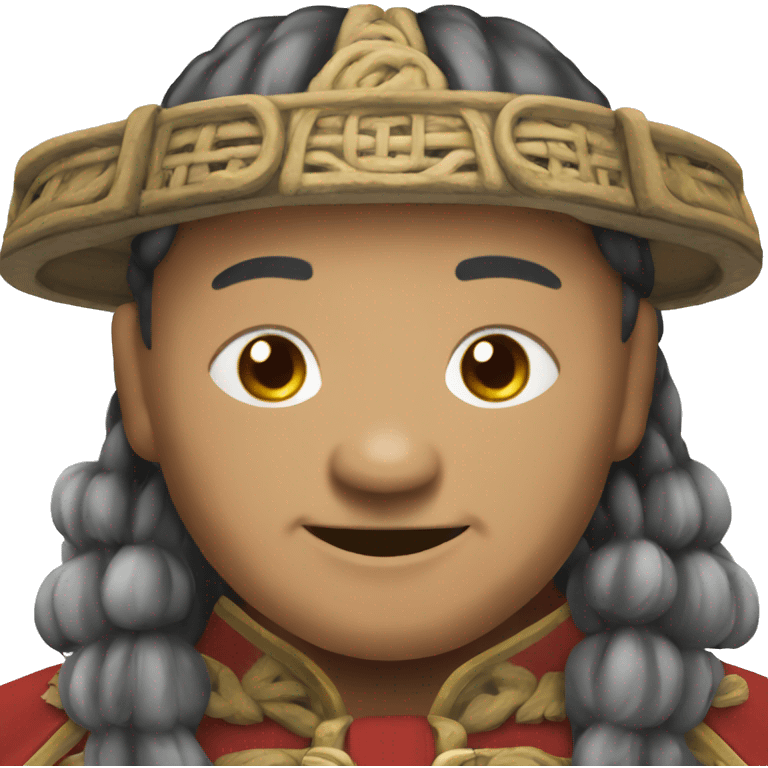 mongol chief smiling emoji