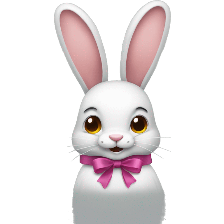 rabbit with ribbons emoji