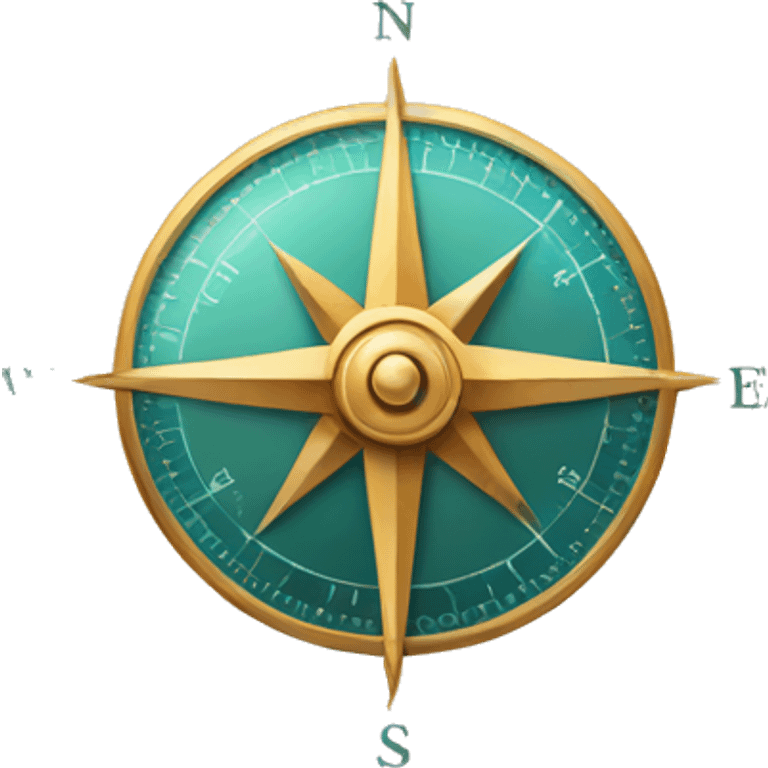 compass pointing only north emoji