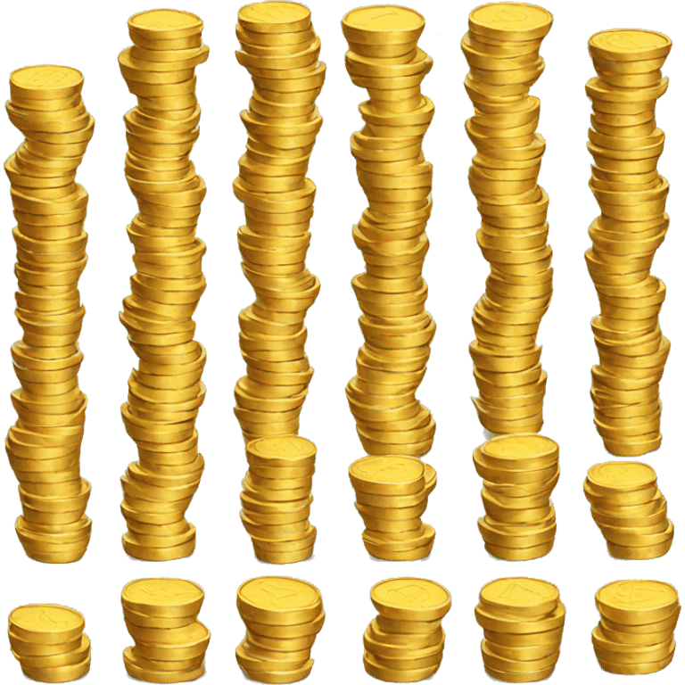 stack of golden coins emoji