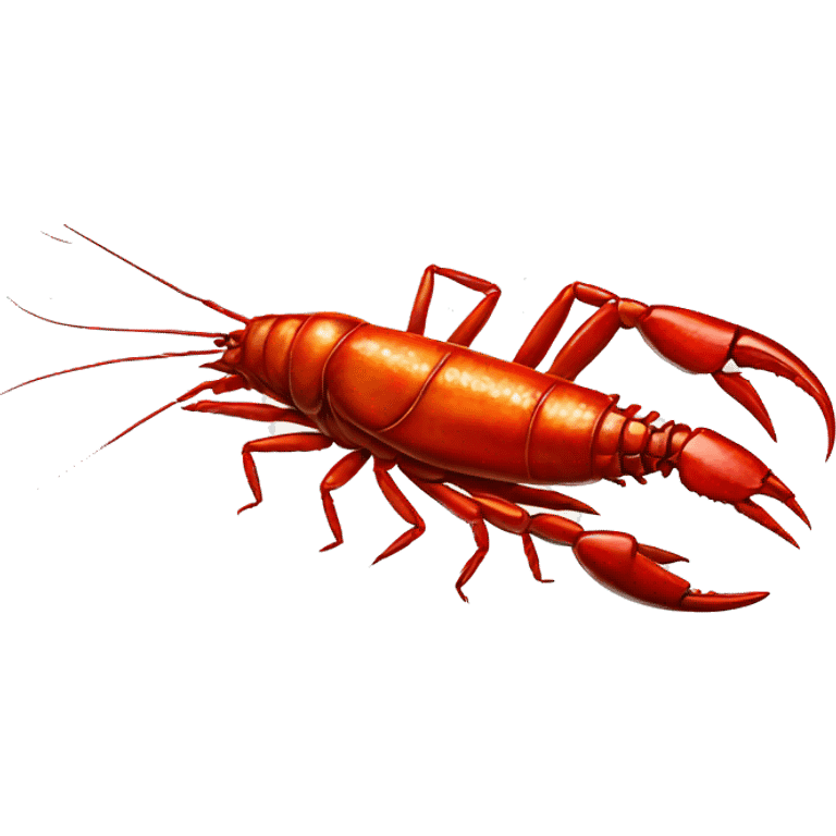 Realistic cooked crawfish  emoji