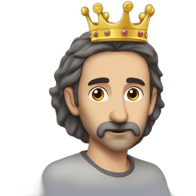 Zemmour mélanger avec un rat et une couronne  emoji