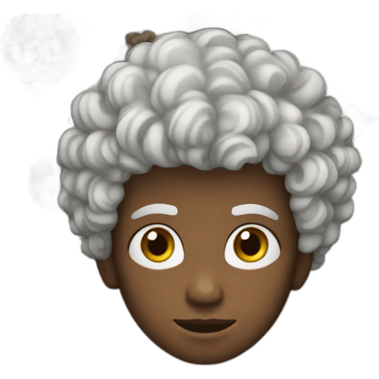 The boy is not black, he white people curly hair emoji