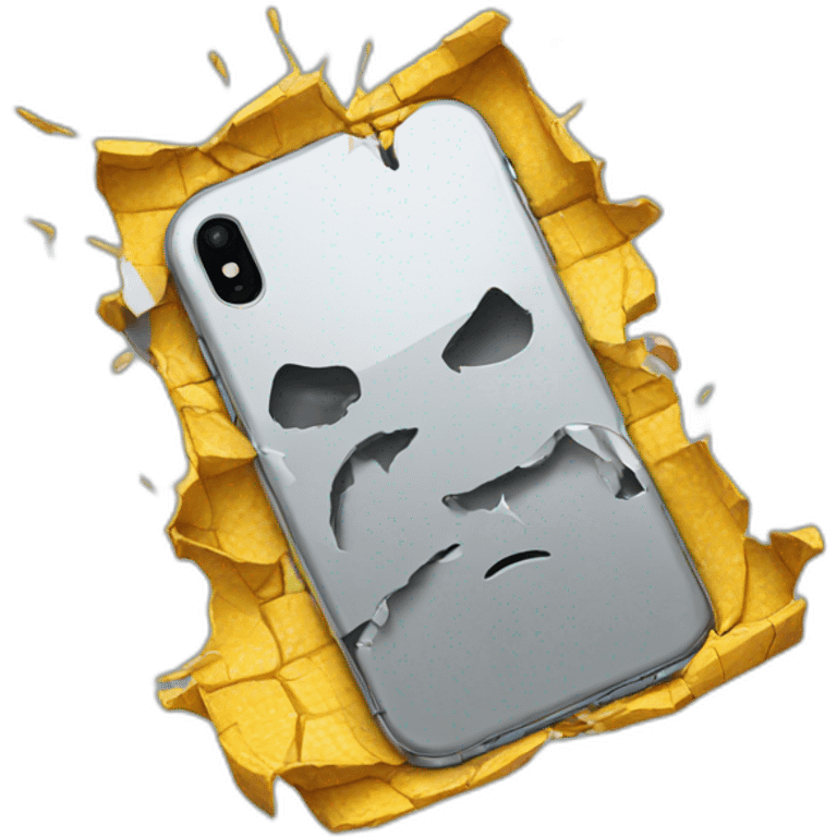 broken iphone emoji