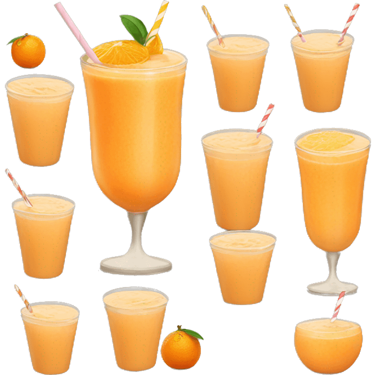 Orange smoothie  emoji