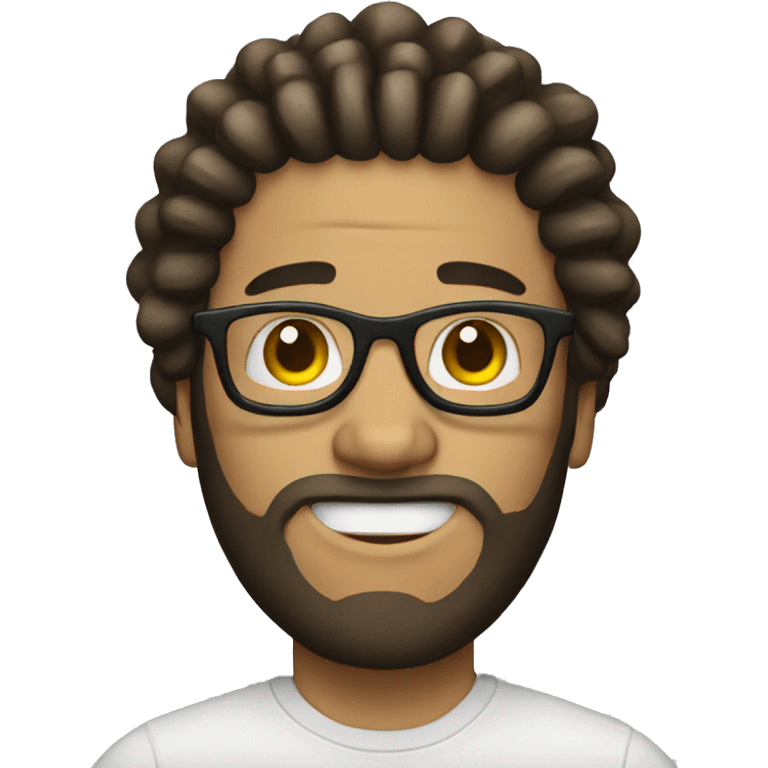 white man with dreadlocks and glasses emoji