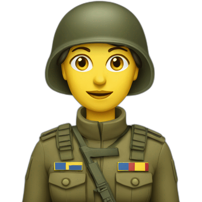 ukranian soldier woman emoji