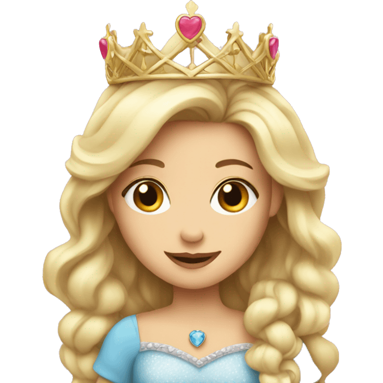 princess with hea emoji