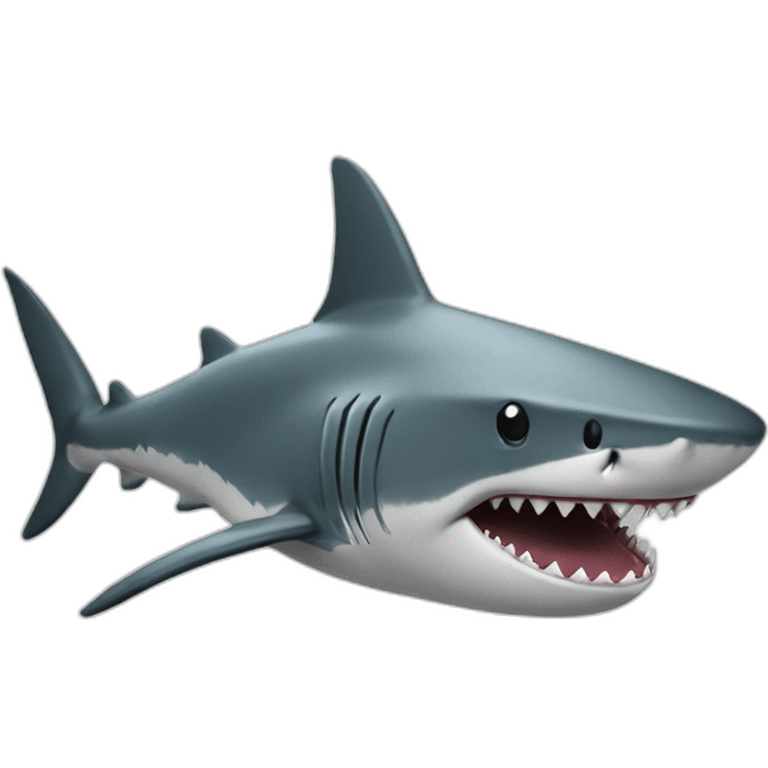 Shark with a top emoji