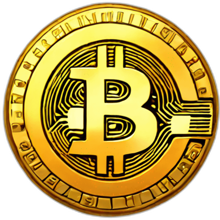 Logo de bitcoin emoji