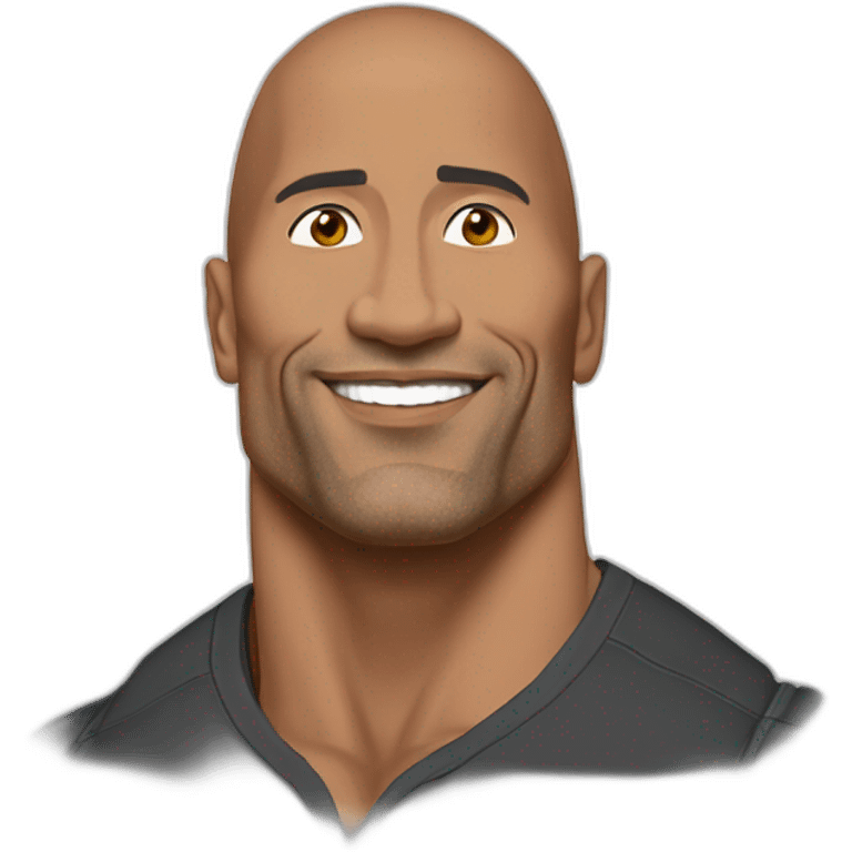 The rock as Dwayne jahnson emoji