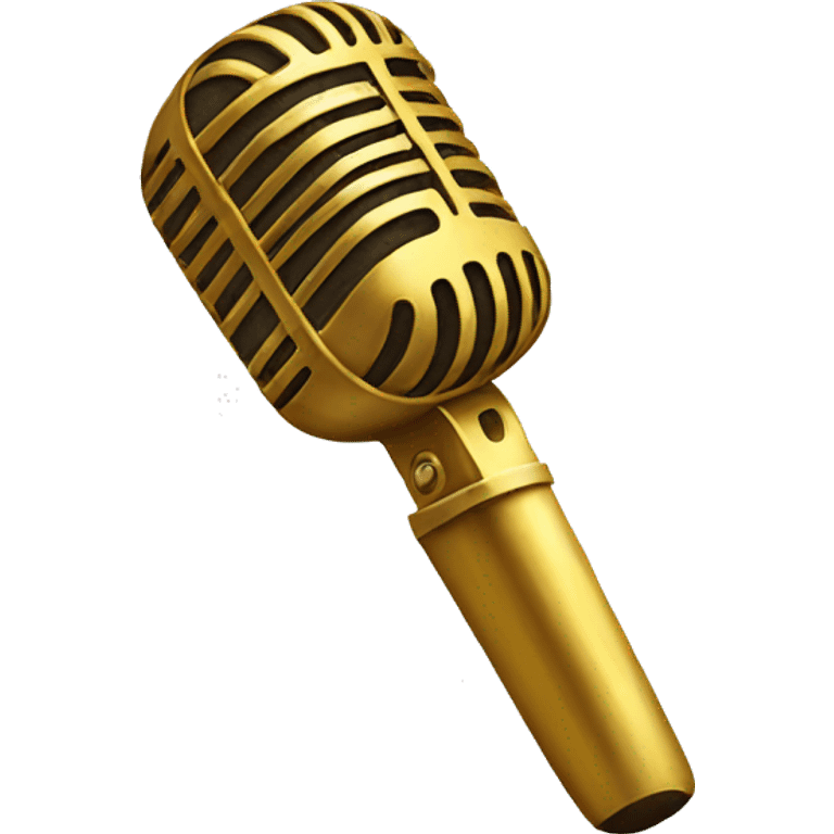 Golden microphone  emoji