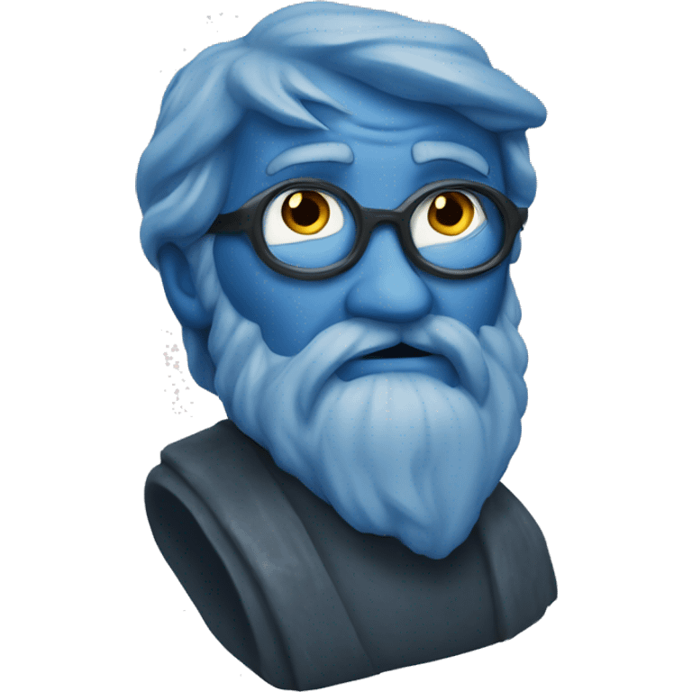 philosopher stone, blue emoji